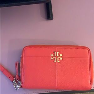 COPY - Red Tory Burch wristlet